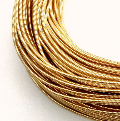 Канитель жесткая Светлое золото 1 мм (5гр)