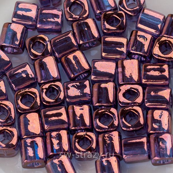 Бисер Cube 4 mm #0201 Золотистый аметист