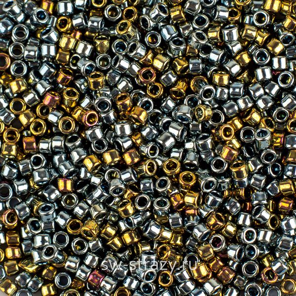Бисер Treasures 11/0 #0721 Синее золото, гальванизированный