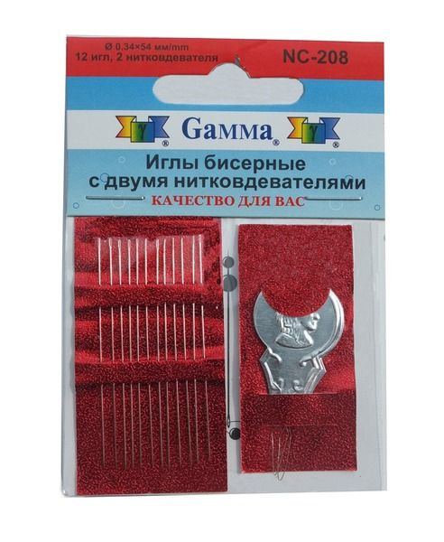 Иглы бисерные сталь NC-208 12шт