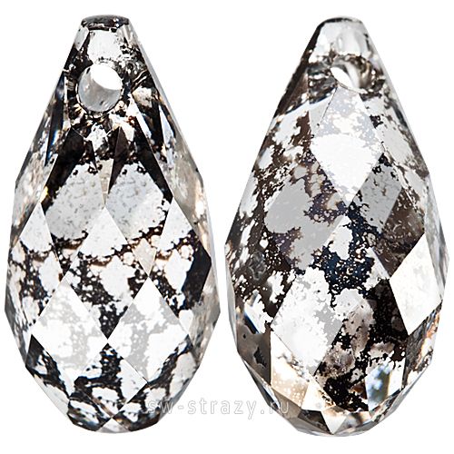 Кулоны 6010 11x5,5 mm Crystal Black Patina