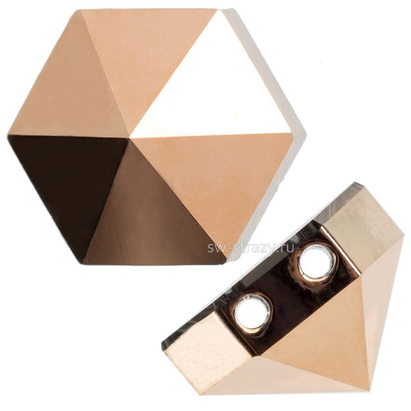 Бусины 5060 5,5 mm Crystal Rose Gold