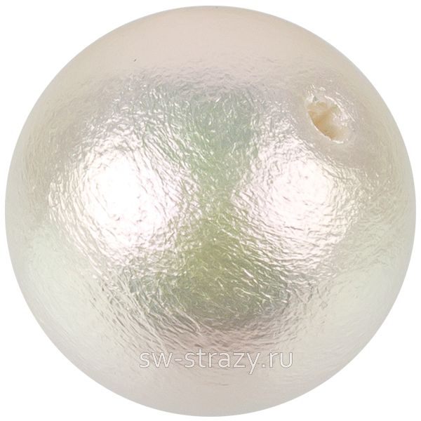 Жемчуг хлопковый 20 мм насыщенный белый