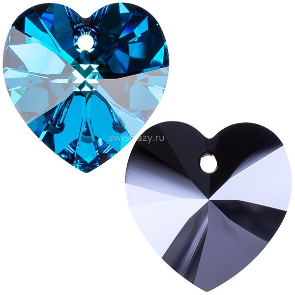 Кулоны 6228 18x17,5 mm Crystal Bermuda Blue