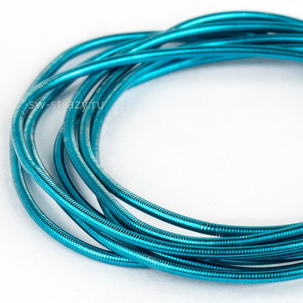 Канитель гладкая аквамарин 1 мм (5гр)*