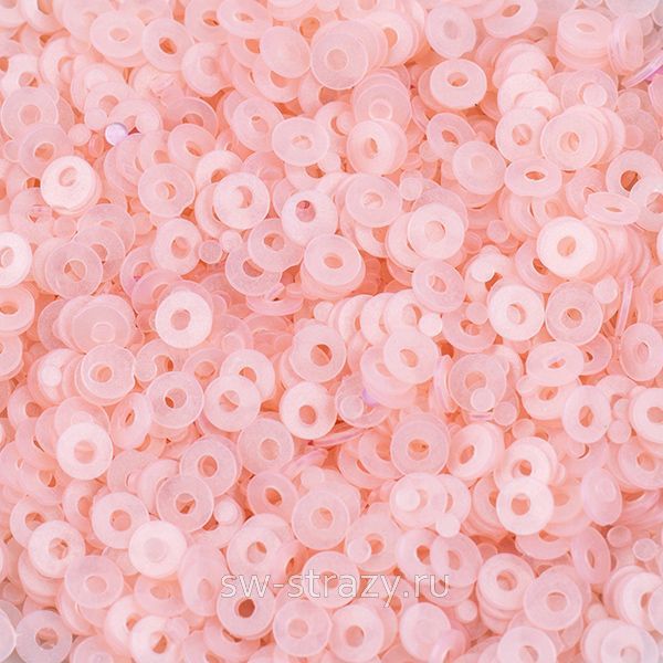 Пайетки плоские 2 мм blood pink (3гр)