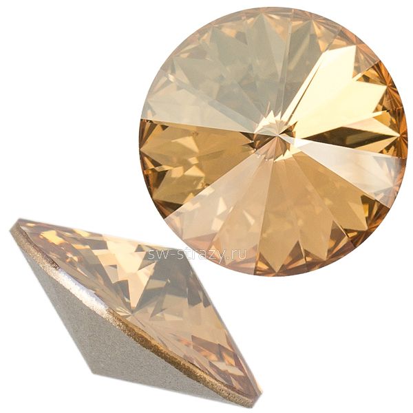 Риволи 1122 18 mm Crystal Golden Shadow F