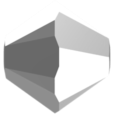 Бусины 5328 4 mm Crystal Comet Argent Light 2X