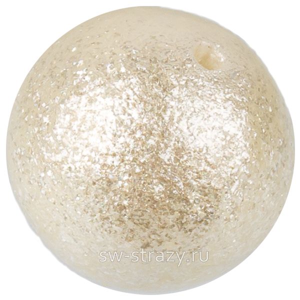 Жемчуг хлопковый 12 мм сияющий белый