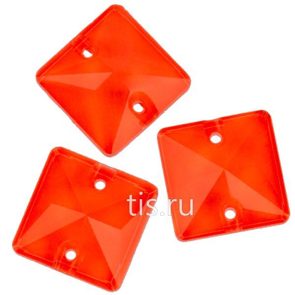 3687 12*12 mm Neon Coral