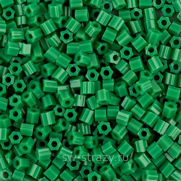 Шестиугольный 11/0 #0047D Зеленый