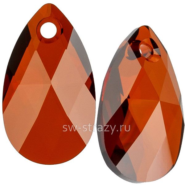 Кулоны 6106 22 mm Smoked Amber