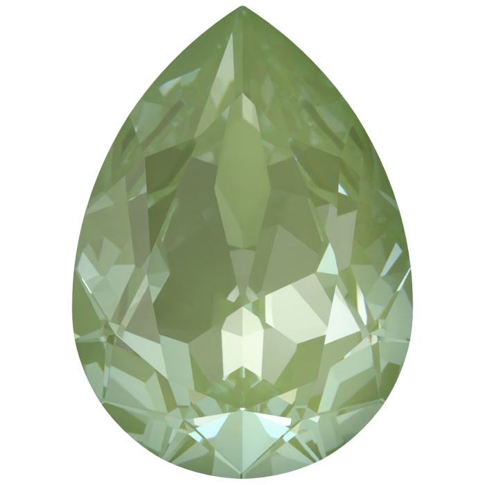 Кристаллы 4320 18x13 mm Crystal Paradise Green Lux