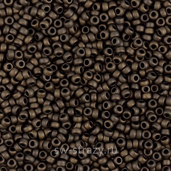 Seedbead Miyuki 15/0 2004 Matte Met Olive Green
