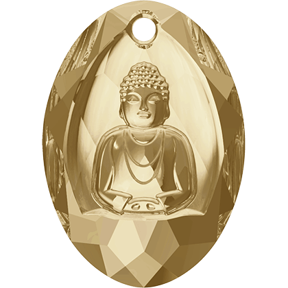 Кулоны 6871 28x19,8 mm Crystal Golden Shadow