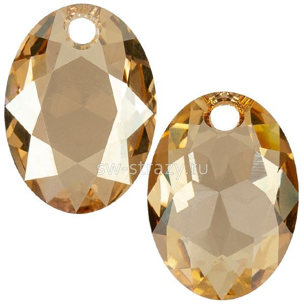 Кулоны 6438 11,5 mm Crystal Golden Shadow