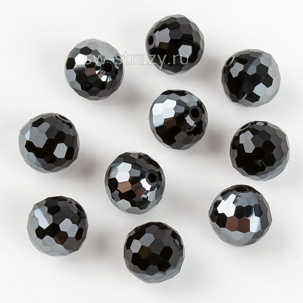 Бусины 5003 6 mm Jet Hematite