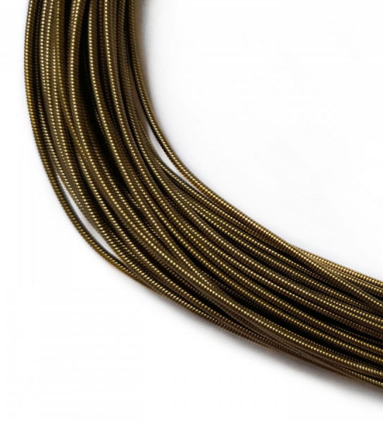 Канитель жесткая Латунь темная 1,2 мм (5гр)
