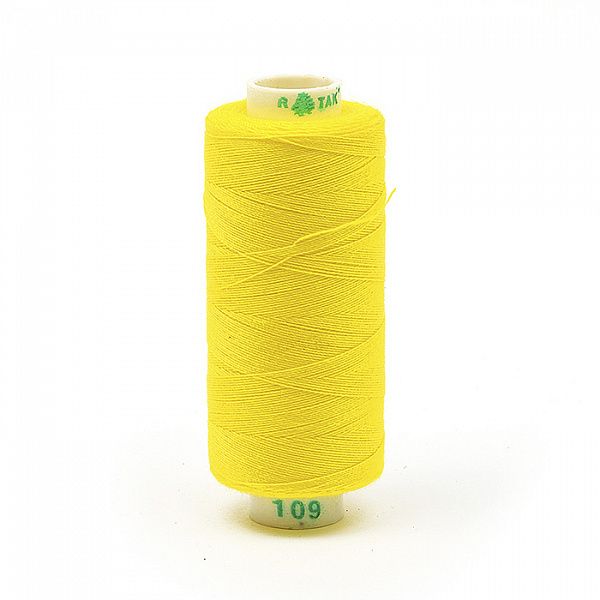 Нитки бытовые Dor Tak 40\2 цв. 109 желтый 366м 100% п\э