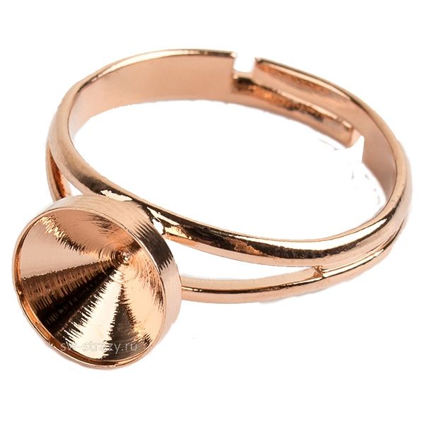 Основа под кольцо 1088 ss 39  розовое золото SWK0218