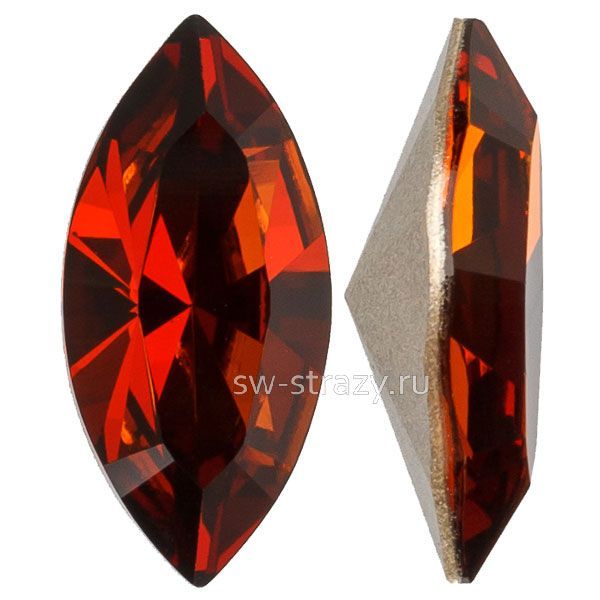 Кристаллы 4228 8x4 mm Smoked Amber