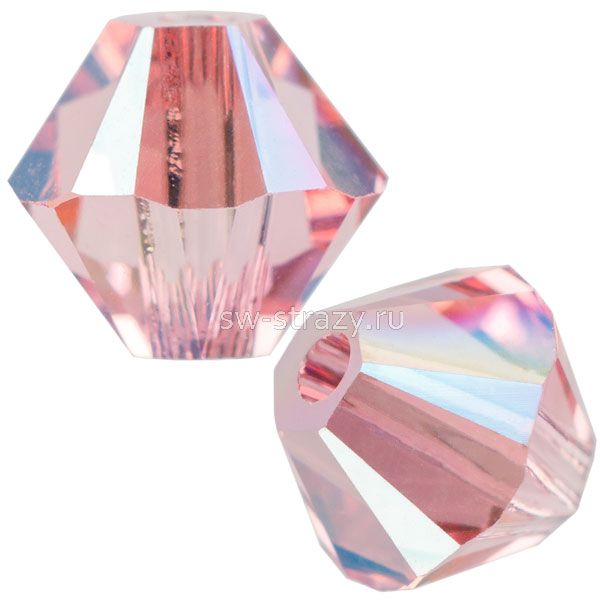 Бусины 5328 5 mm Light Rose Shimmer