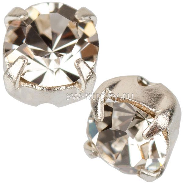 Шатоны в оправе ss 16 Crystal/Silver
