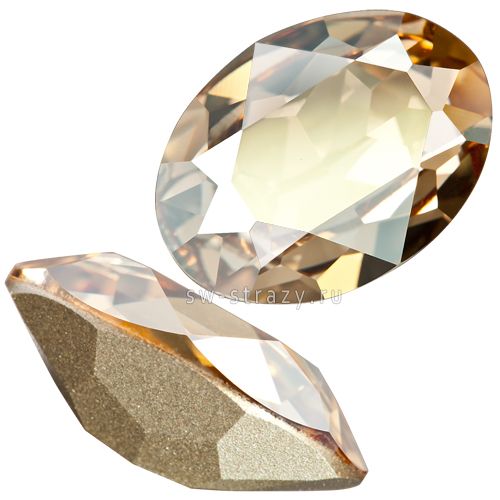 Кристаллы 4120 14x10 mm Crystal Golden Shadow