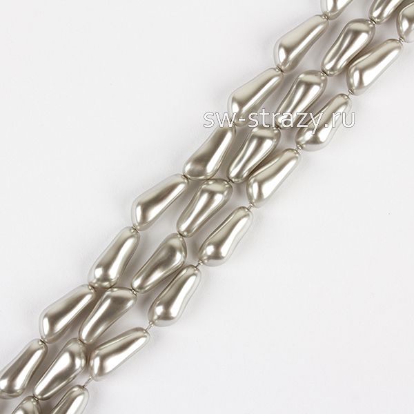 Жемчужины 5844 14 mm Crystal Light Grey Pearl