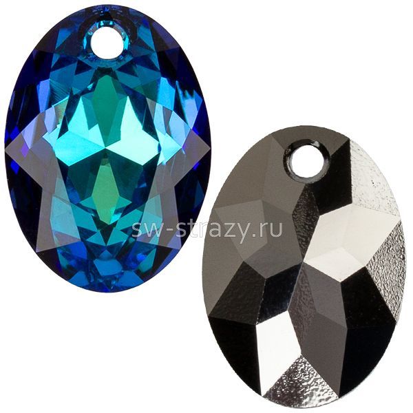 Кулоны 6438 16 mm Crystal Bermuda Blue P