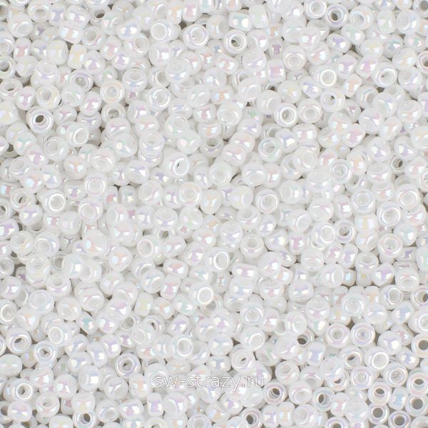 Seedbead Miyuki 15/0 471 White Pearl AB