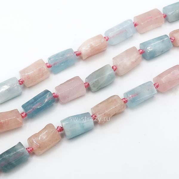 Бусина-цилиндр из берилла*