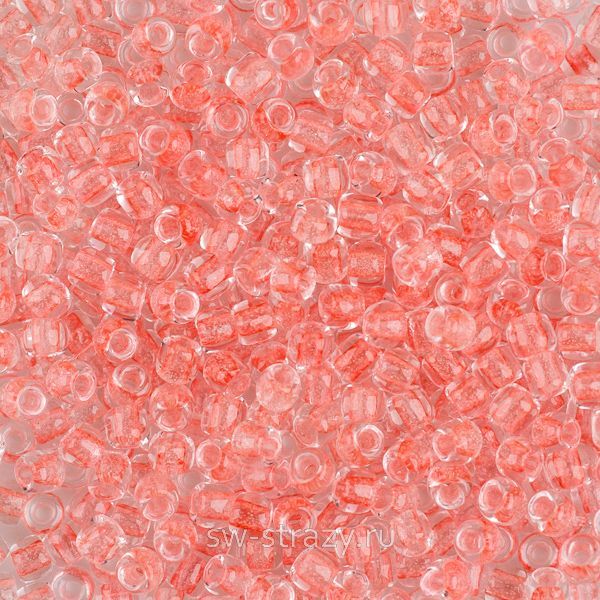 Бисер круглый 11/0 #2720 Светящийся в темноте розовый\желто-зеленый