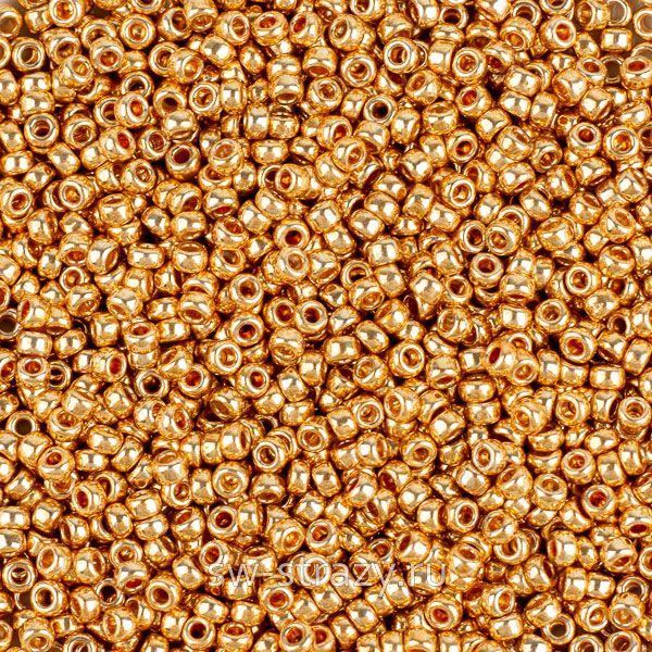 Seedbead Miyuki 15/0 182 Galvanized Gold