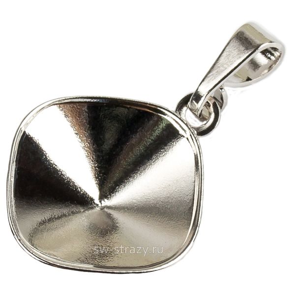 Основа под кулон 4470 12 мм рутений SWK0034