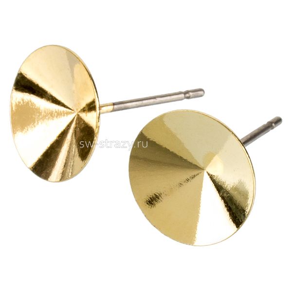 Основа под серьги-гвоздики 1122 10 мм позолота SWK0359