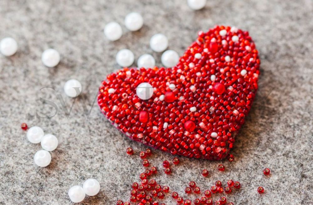 Сердечко из бисера